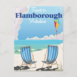 Cartão Postal Flamborough Yorkshire poster de viagens