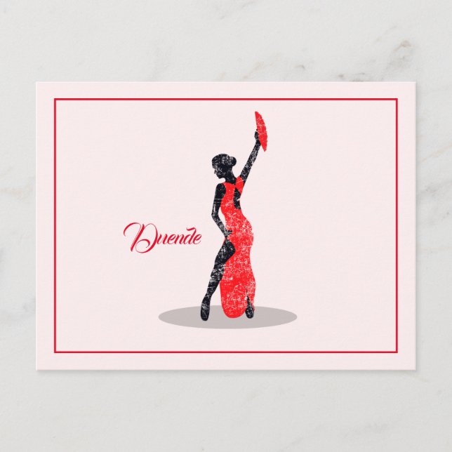 Cartão Postal Flamenco Dancer (Frente)