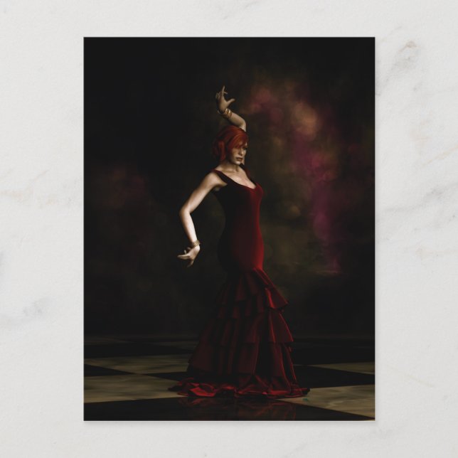 Cartão Postal Flamenco Dancer (Frente)