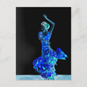 Cartão Postal Flamenco escuro.