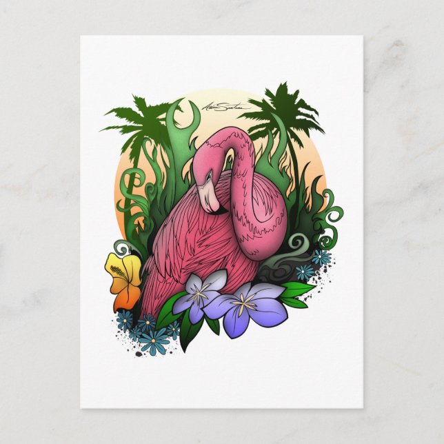 Cartão Postal Flamingo (Frente)