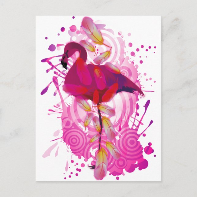 Cartão Postal Flamingo (Frente)