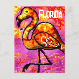 Cartão Postal Flamingo, cor-de-rosa, Abstrato, branco,