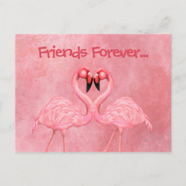 Cartão Postal Flamingo Dance