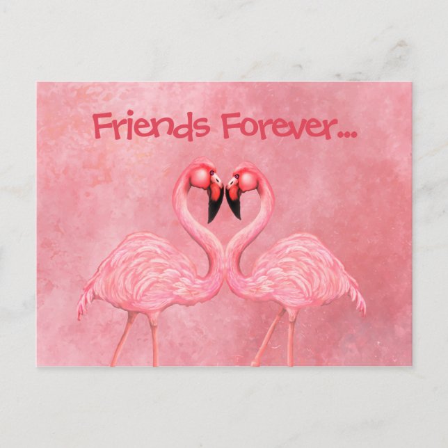 Cartão Postal Flamingo Dance (Frente)
