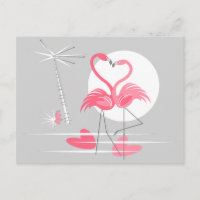 Flamingo Love Cartaz Paisagem