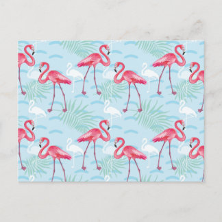 Cartão Postal Flamingo Pattern 2
