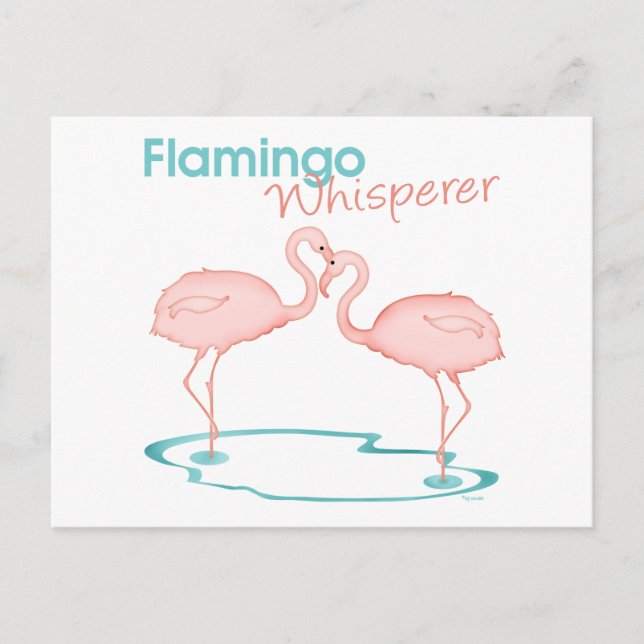 Cartão Postal Flamingo Whisperer (Frente)