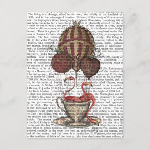 Cartão Postal Flamingos em Teacup