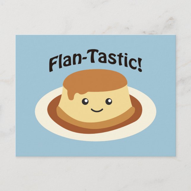 Cartão Postal Flantástico! Flan bonito (Frente)