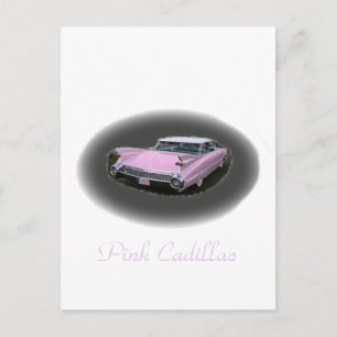 Cartão Postal Flash de Cadillac rosa