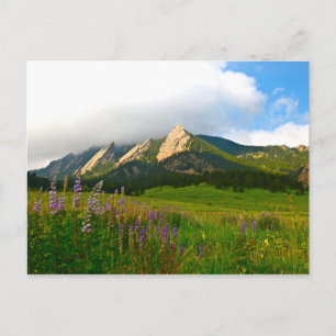 Cartão Postal Flatiões de Chautauqua - Boulder, Colorado