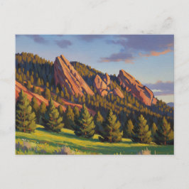 Cartão Postal Flatirons Viagem Colorado