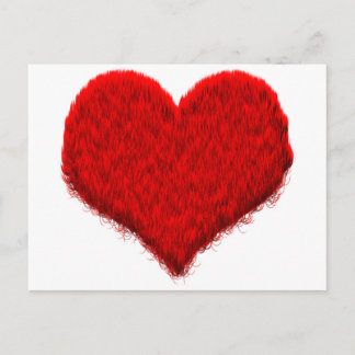 Cartão Postal Flauschiges Herz