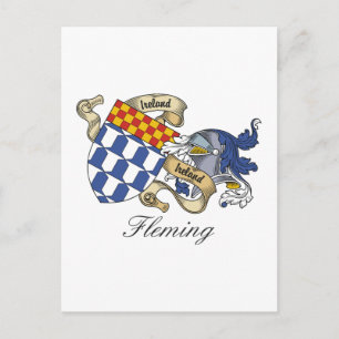 Cartão Postal Fleming Family Crest