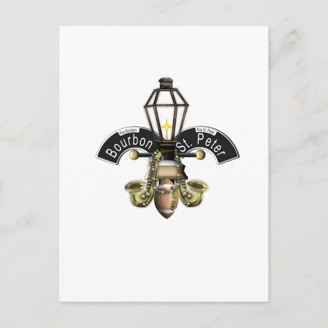 Cartão Postal Fleur de New Orleans (Frente)