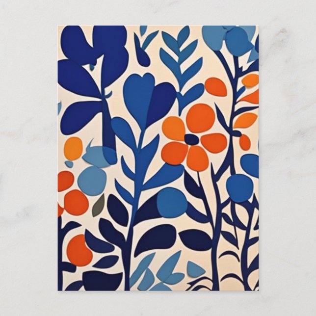 Cartão Postal fleurs retro 70's (Frente)