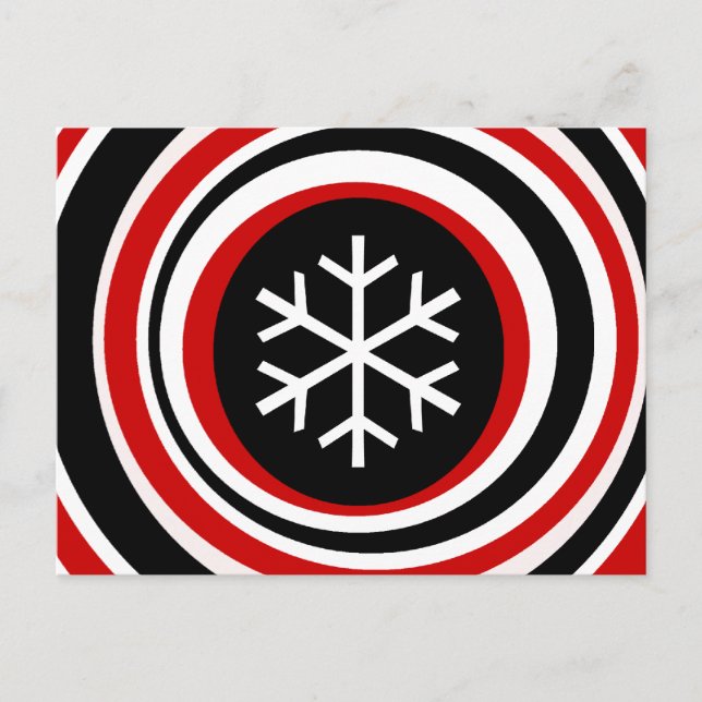 Cartão Postal Floco de neve (Frente)