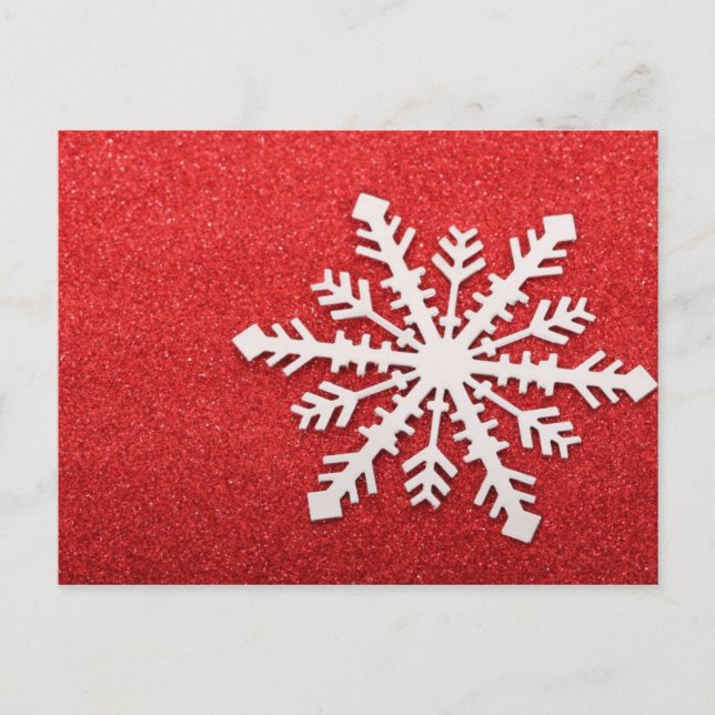 Cartão Postal Floco de Neve (Frente)