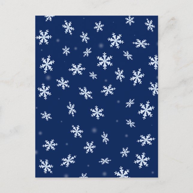 Cartão Postal Flocos de neve (Frente)