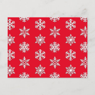 Cartão Postal Flocos de neve brancos de 3 d, plano de fundo pers