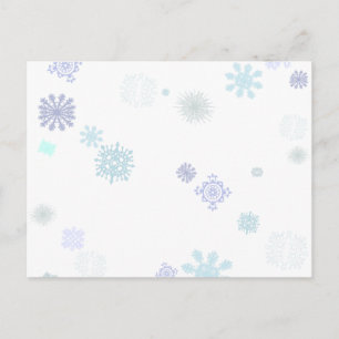 Cartão Postal Flocos de neve pálidos