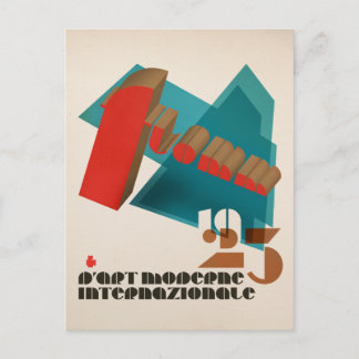 Cartão Postal FLomm 1923 D'Art Moderne Internazionale