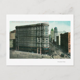 Cartão Postal Flood Bldg do Market e Mason Sts