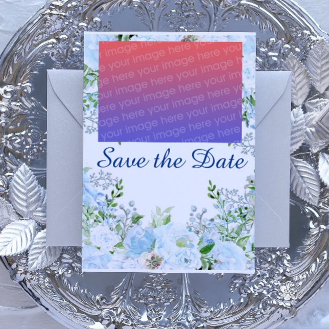 Cartão Postal Flor azul claro (Criador carregado)