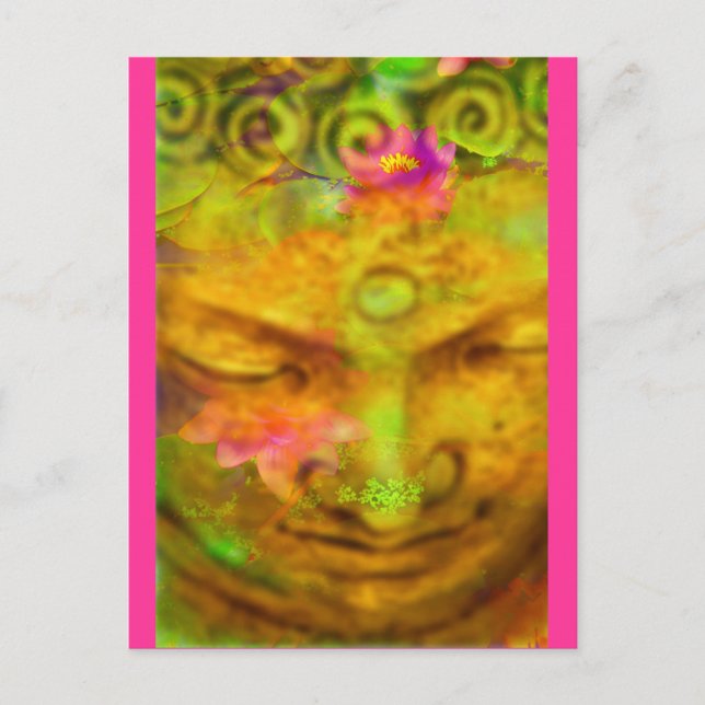 Cartão Postal Flor Buddha (Frente)