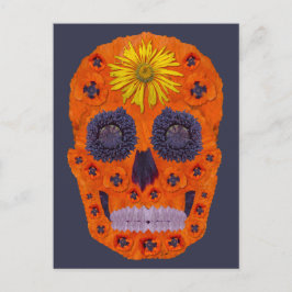 Cartão Postal Flor - Caveira 1