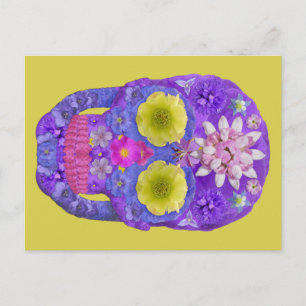 Cartão Postal Flor - Caveira 5