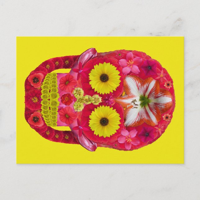 Cartão Postal Flor - Caveira 6 (Frente)
