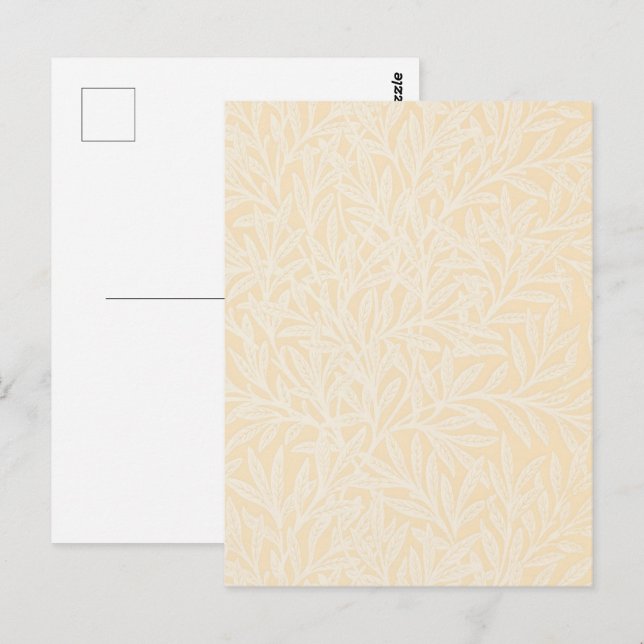 Cartão Postal Flor Clássica de Salgueiro de William Morris (Frente/Verso)