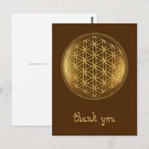 Cartão Postal FLOR DA VIDA - Medalha de Geometria Sagrada 1