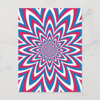 Cartão Postal Flor de Arte Patriótica