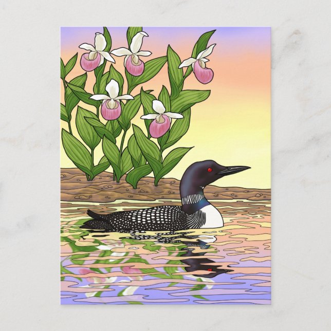 Cartão Postal Flor de Ave do Estado do MN Flor de Boca (Frente)