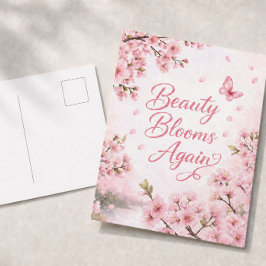 Cartão Postal Flor de Cerejeira: A Beleza Floresce Novamente