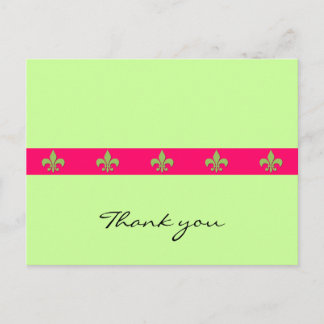 Cartão postal flor de lis