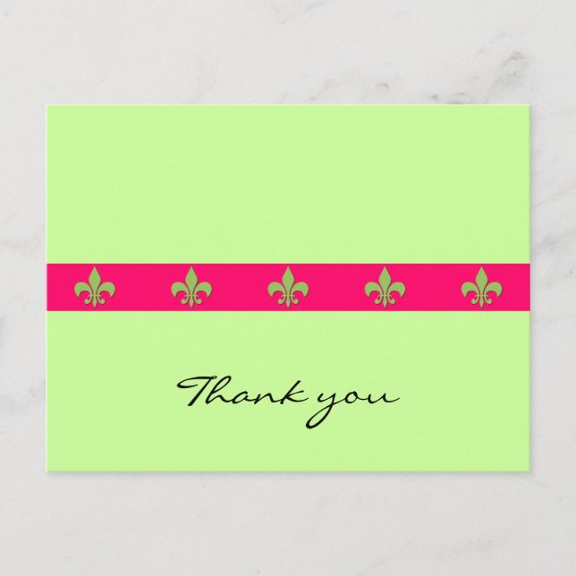 Cartão postal flor de lis (Frente)