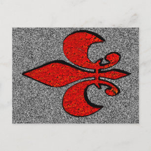 Cartão Postal Flor De Lis