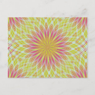 Cartão Postal Flor de Lotus Rosa