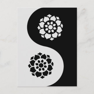 Cartão Postal Flor de Lotus Yin Yang