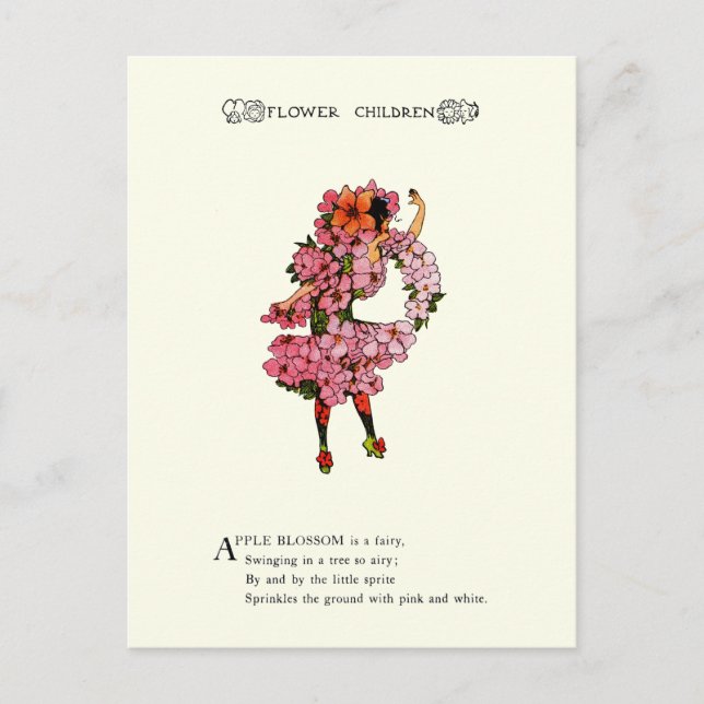 Cartão Postal Flor de Maçã (Frente)