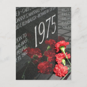 Cartão Postal Flor de Muro Memorial dos Veteranos do Vietname