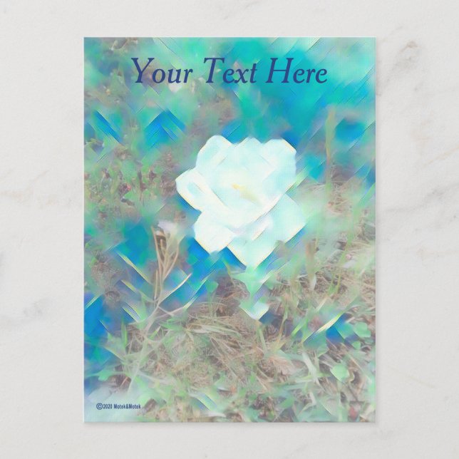 Cartão Postal Flor de Pastel (Frente)