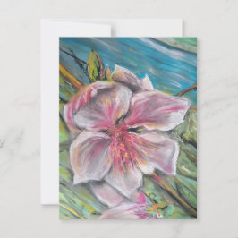 Cartão Postal Flor de pêssego