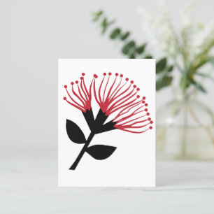 Cartão Postal Flor de Pohutukawa, Nova Zelândia