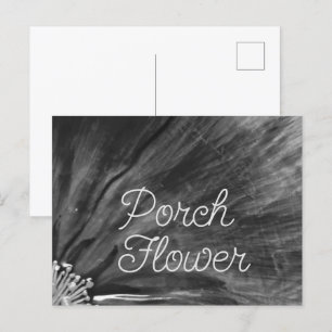 Cartão Postal Flor de Portas / Preto e Branco /