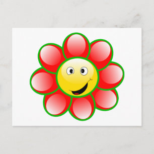 Cartão Postal Flor de Sorriso de Corte